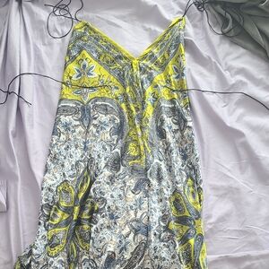 Vibrant Paisley Spaghetti Strap Dress